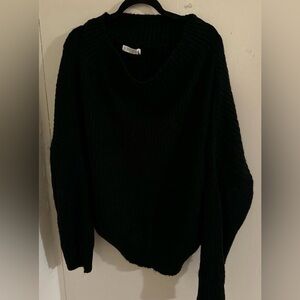 Exlura Black Oversized Sweater